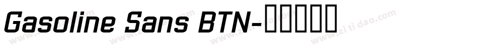 Gasoline Sans BTN字体转换